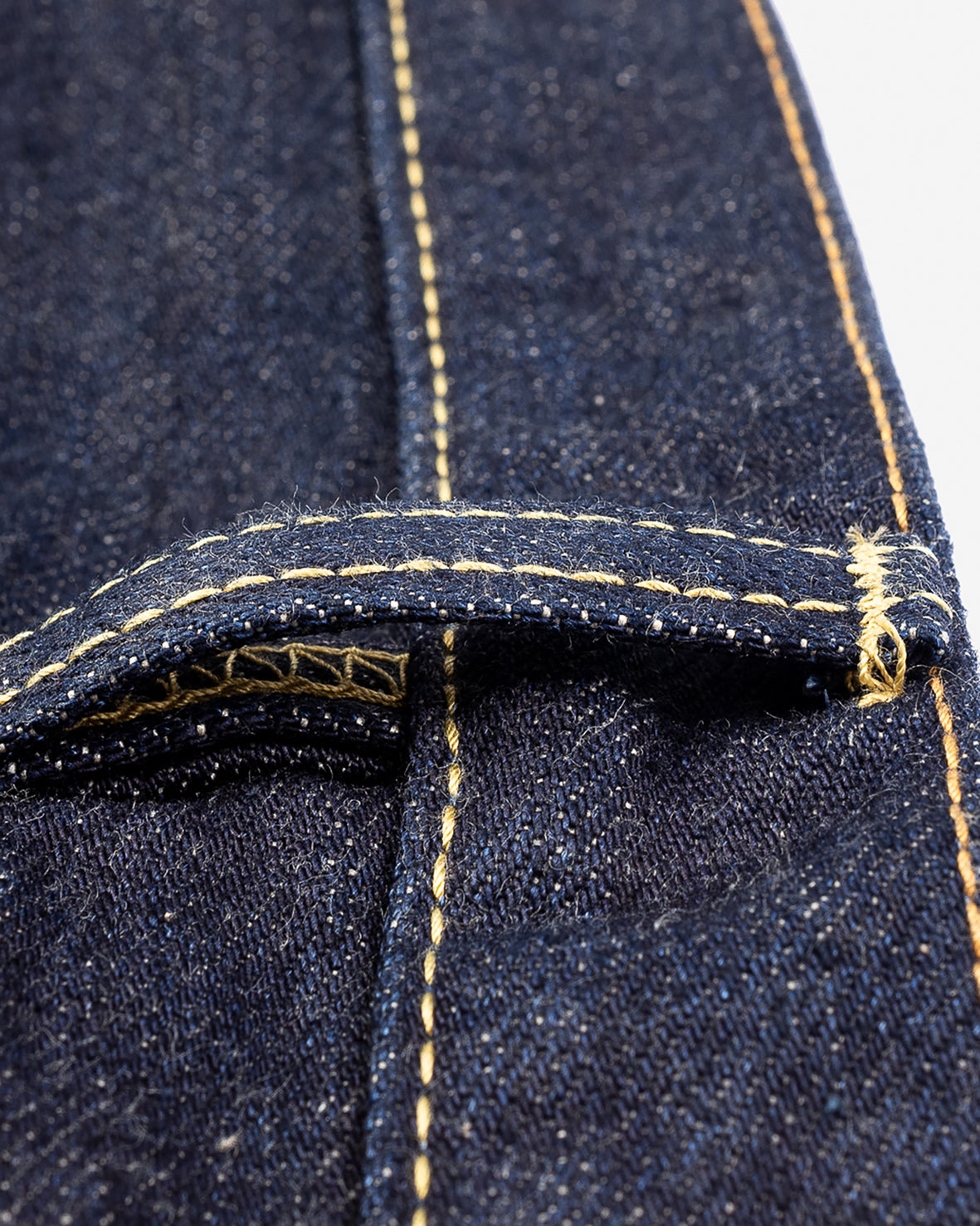 IRON HEART 666 170Z SELVEDGE DENIM SLIM STRAIGHT CUT JEANS - NATURAL INDIGO