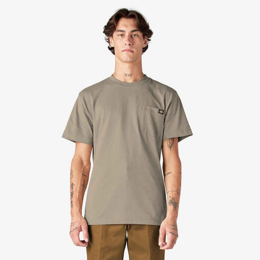 DICKIES HEAVYWEIGHT SHORT SLEEVE POCKET T-SHIRT (DESSERT SAND)