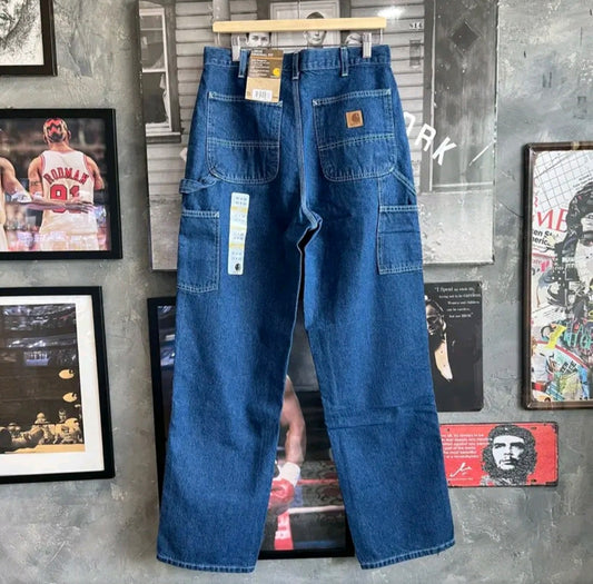 CARHARTT WASHED DENIM LOOSE ORIGINAL FIT (DARKSTONE)