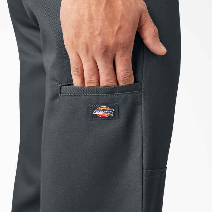 DICKIES LOOSE FIT DOUBLE KNEE WORK PANTS (CHARCOAL GREY)