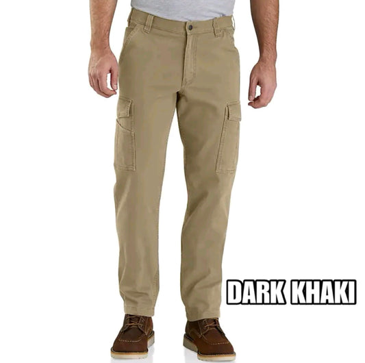 CARHARTT RUGGED FLEX RELAXED FIT
CANVAS CARGO WORK PANT (DARK KHAKI)