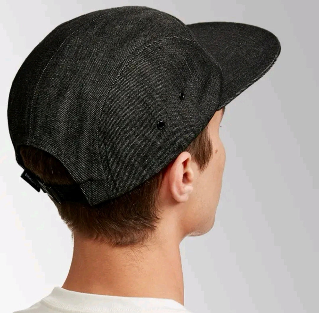 NIXON x THE ROLLING STONES STRAPBACK CAP, LIMITED EDITION (BLACK)