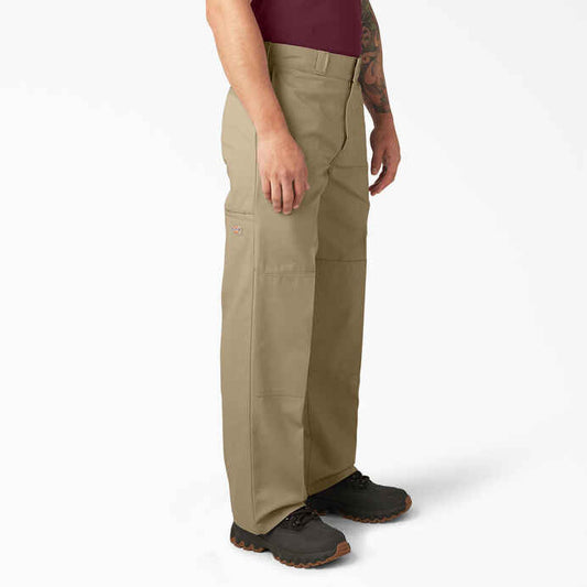DICKIES LOOSE FIT DOUBLE KNEE WORK PANTS (KHAKI)