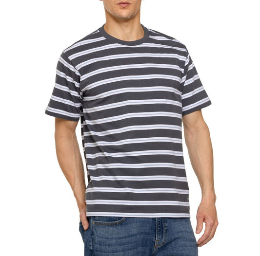 Dickies Skateboarding Stripe T-Shirt - Short Sleeve (CHARCOAL MINI STRIPE)