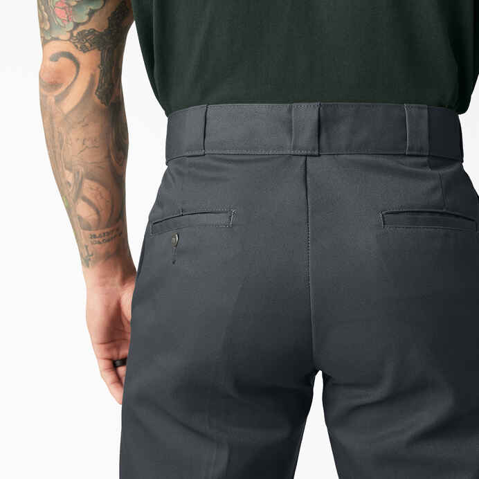 DICKIES LOOSE FIT DOUBLE KNEE WORK PANTS (CHARCOAL GREY)