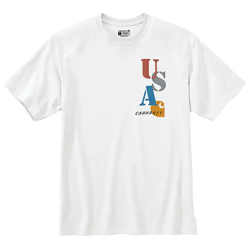 CARHARTT RELAXED FIT MIDWEIGHT SHORT SLEEVE USA GRAPHIC TSHIRT