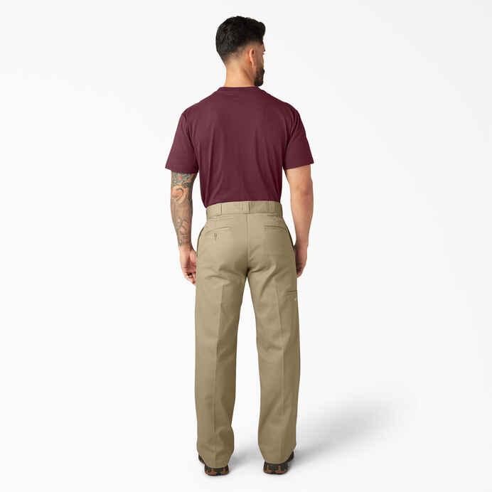 DICKIES LOOSE FIT DOUBLE KNEE WORK PANTS (KHAKI)