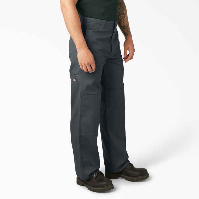 DICKIES LOOSE FIT DOUBLE KNEE WORK PANTS (CHARCOAL GREY)