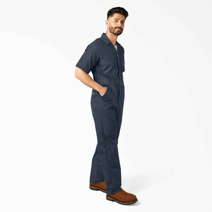 DICKIES SHORT SLEEVE COVERALLS (DARK NAVY)