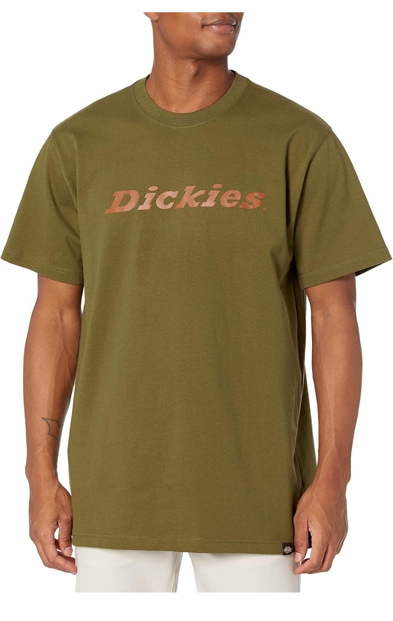 Dickies Men's Short Sleeve
Wordmark Graphic T-Shirt (DARK OLIVE)
