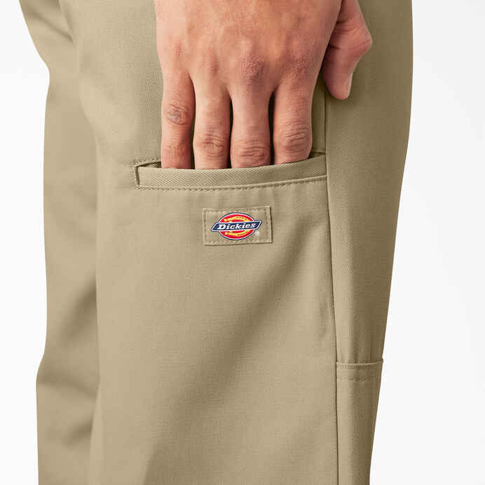 DICKIES LOOSE FIT DOUBLE KNEE WORK PANTS (KHAKI)
