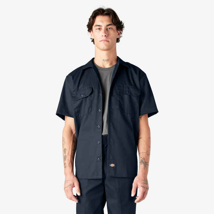 DICKIES WORKSHIRT SHORT SLEEVE (DARK NAVY)