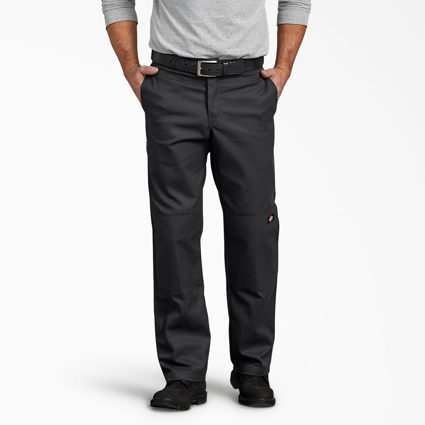 DICKIES FLEX REGULAR FIT DOUBLE KNEE WORK PANT (BLACK)
