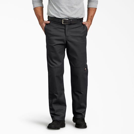 DICKIES FLEX REGULAR FIT DOUBLE KNEE WORK PANT (BLACK)
