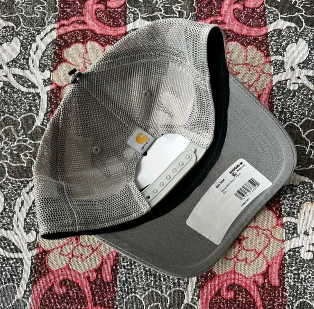 CARHARTT CANVAS MESHBACK C PATCH CAP (ASPHALT)