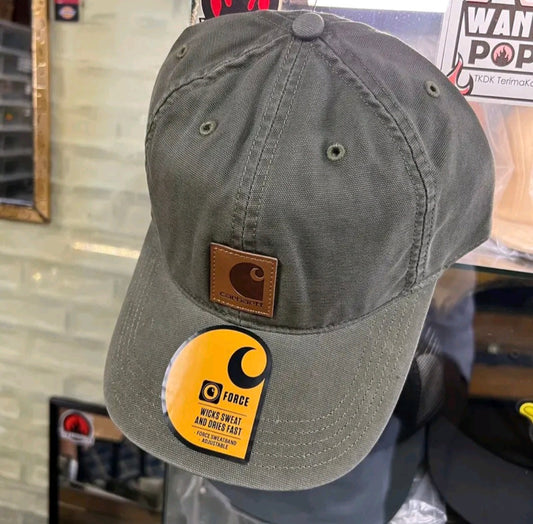 CARHARTT CANVAS CAP (ARMY GREEN)