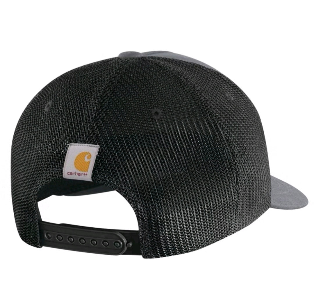 CARHARTT TWILL MESHBACK HAMILTON EMBROIDERED CAP (STEEL/GRAY)