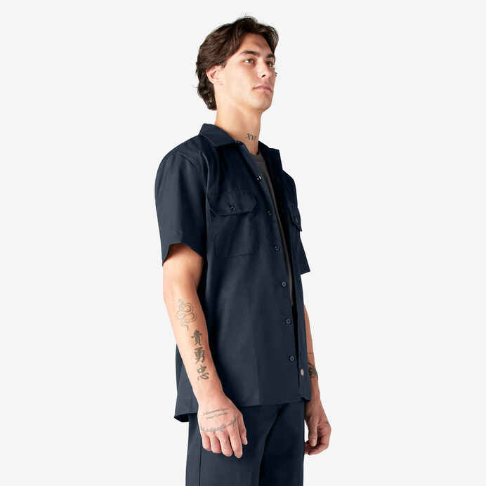DICKIES WORKSHIRT SHORT SLEEVE (DARK NAVY)