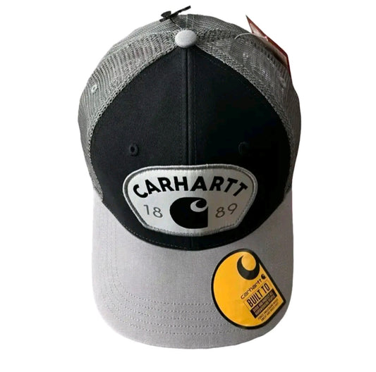 CARHARTT CANVAS MESHBACK 1889 PATCH CAP (ASPHALT)