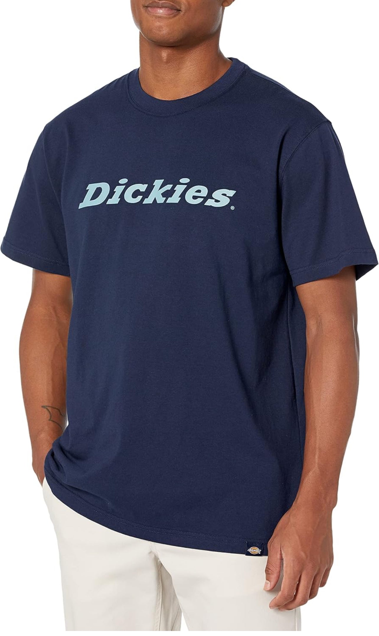 Dickies Men's Short Sleeve
Wordmark Graphic T-Shirt (INK NAVY)