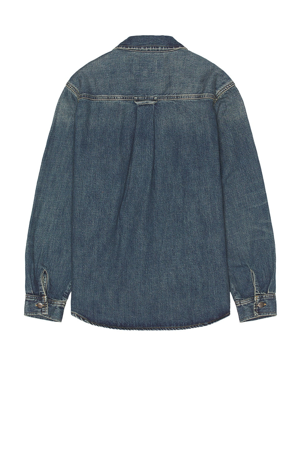 CARHARTT LINCOLN SHIRT JACKET BLUE (WORN USED WASH)