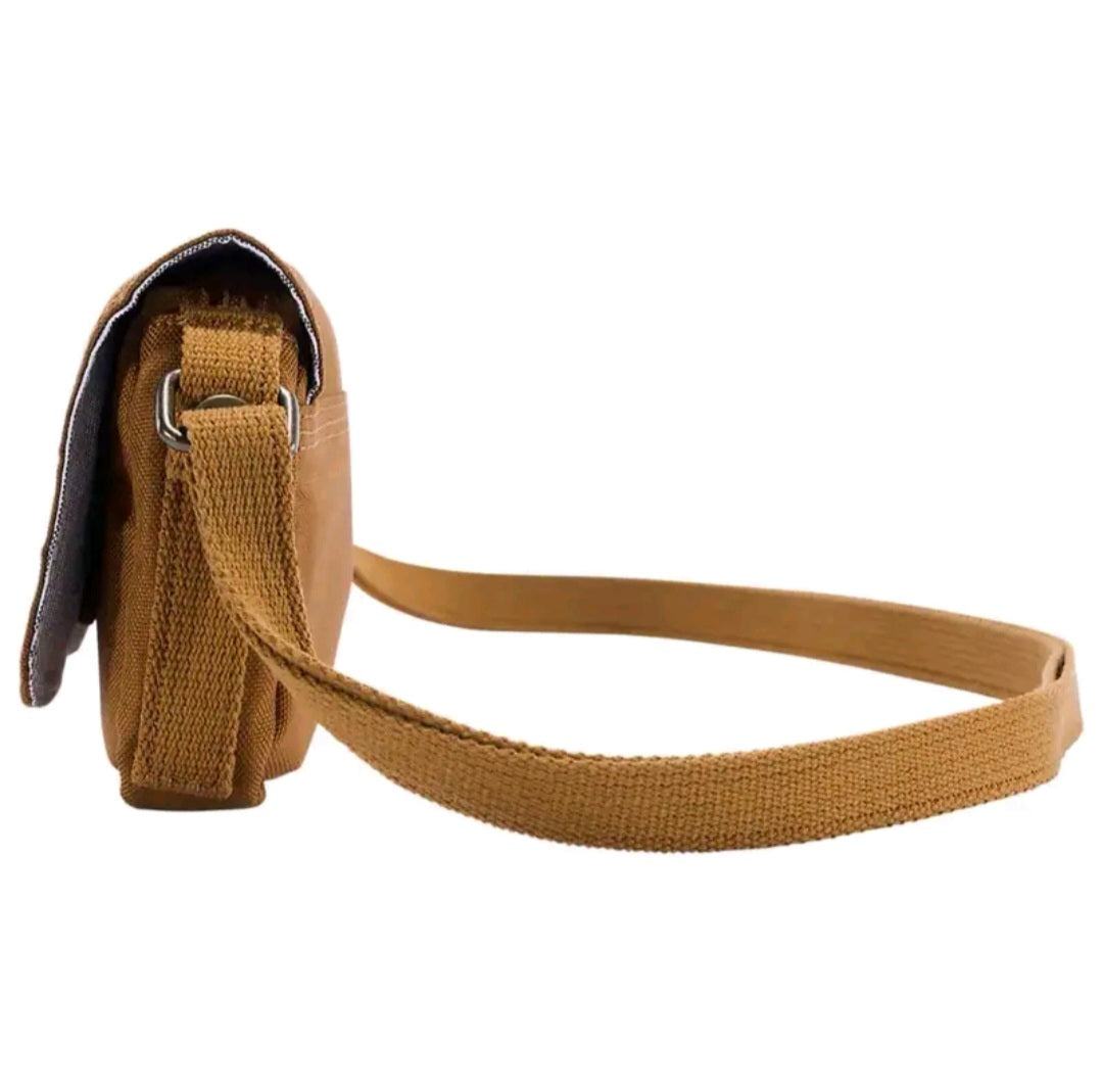 CROSSBODY HORIZONTAL BAG - RAIN DEFENDER (BROWN)