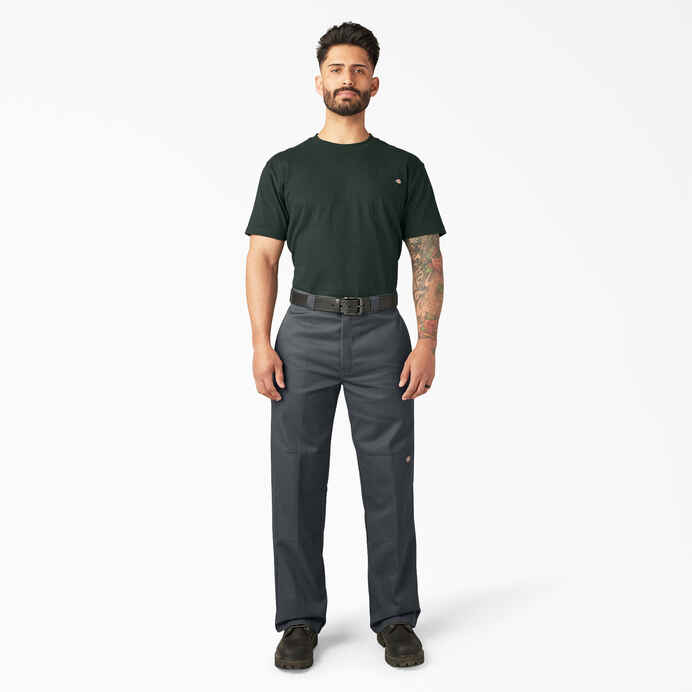 DICKIES LOOSE FIT DOUBLE KNEE WORK PANTS (CHARCOAL GREY)