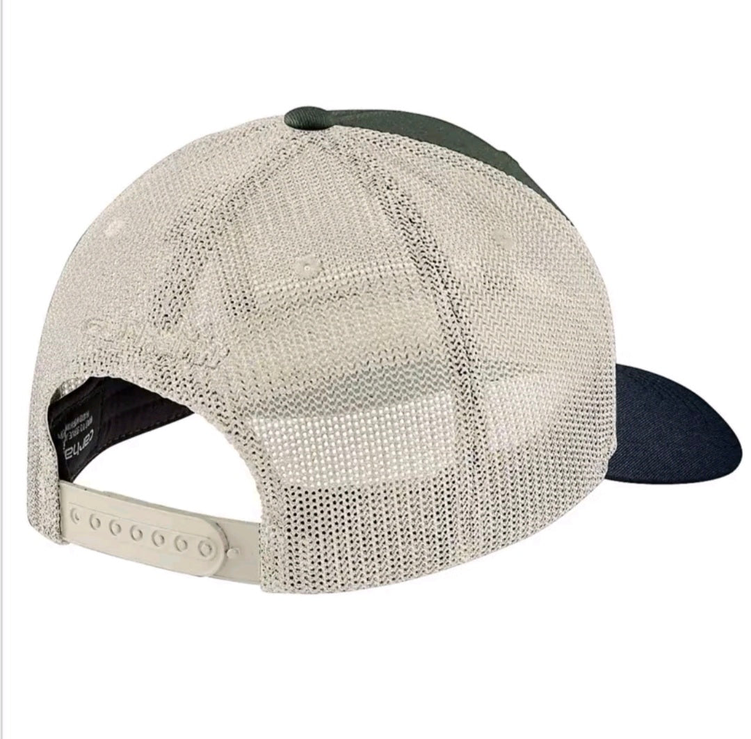 CARHARTT CANVAS MESHBACK C PATCH CAP (FORESTRY GREEN)
