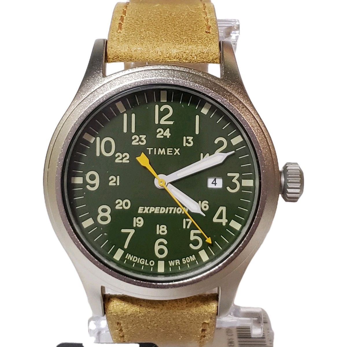 TIMEX MEN'S EXPEDITON WATCH -LEATHER STRAP