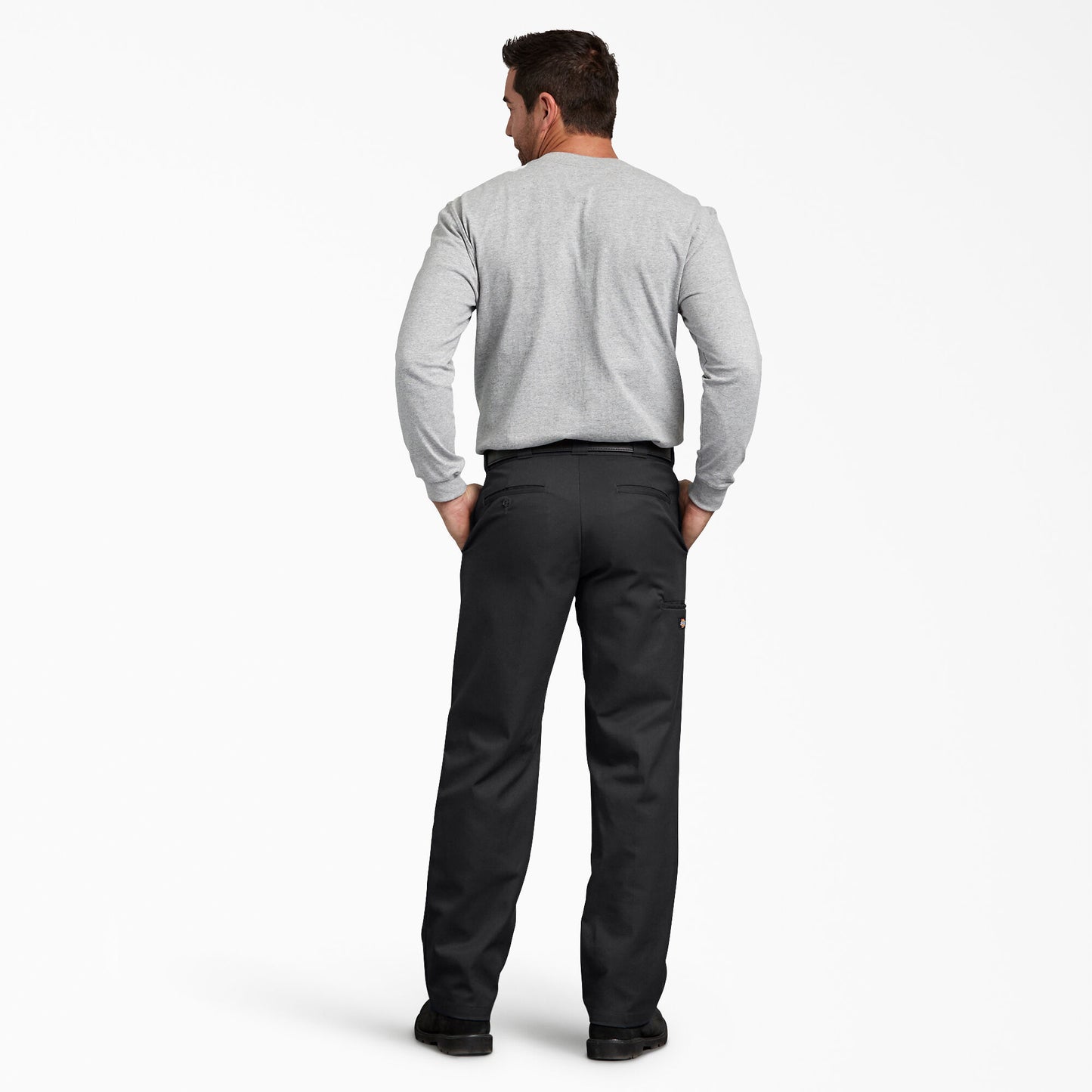DICKIES FLEX REGULAR FIT DOUBLE KNEE WORK PANT (BLACK)