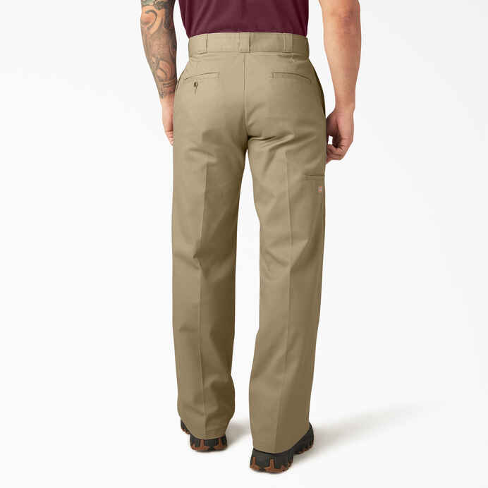 DICKIES LOOSE FIT DOUBLE KNEE WORK PANTS (KHAKI)