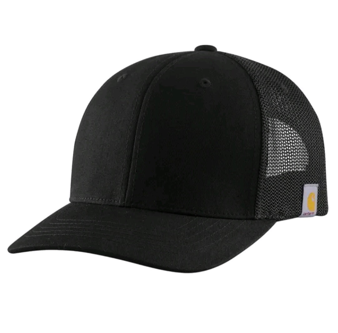 CARHARTT RUGGED FLEX TWILL MESHBACK CAP (BLACK)