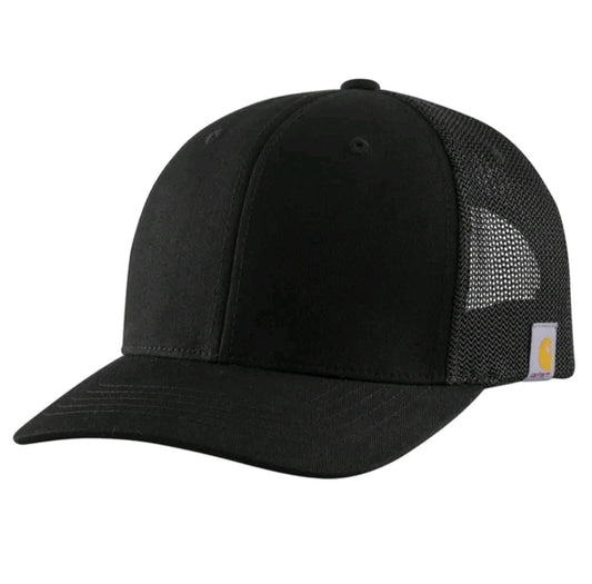 CARHARTT RUGGED FLEX TWILL MESHBACK CAP (BLACK)