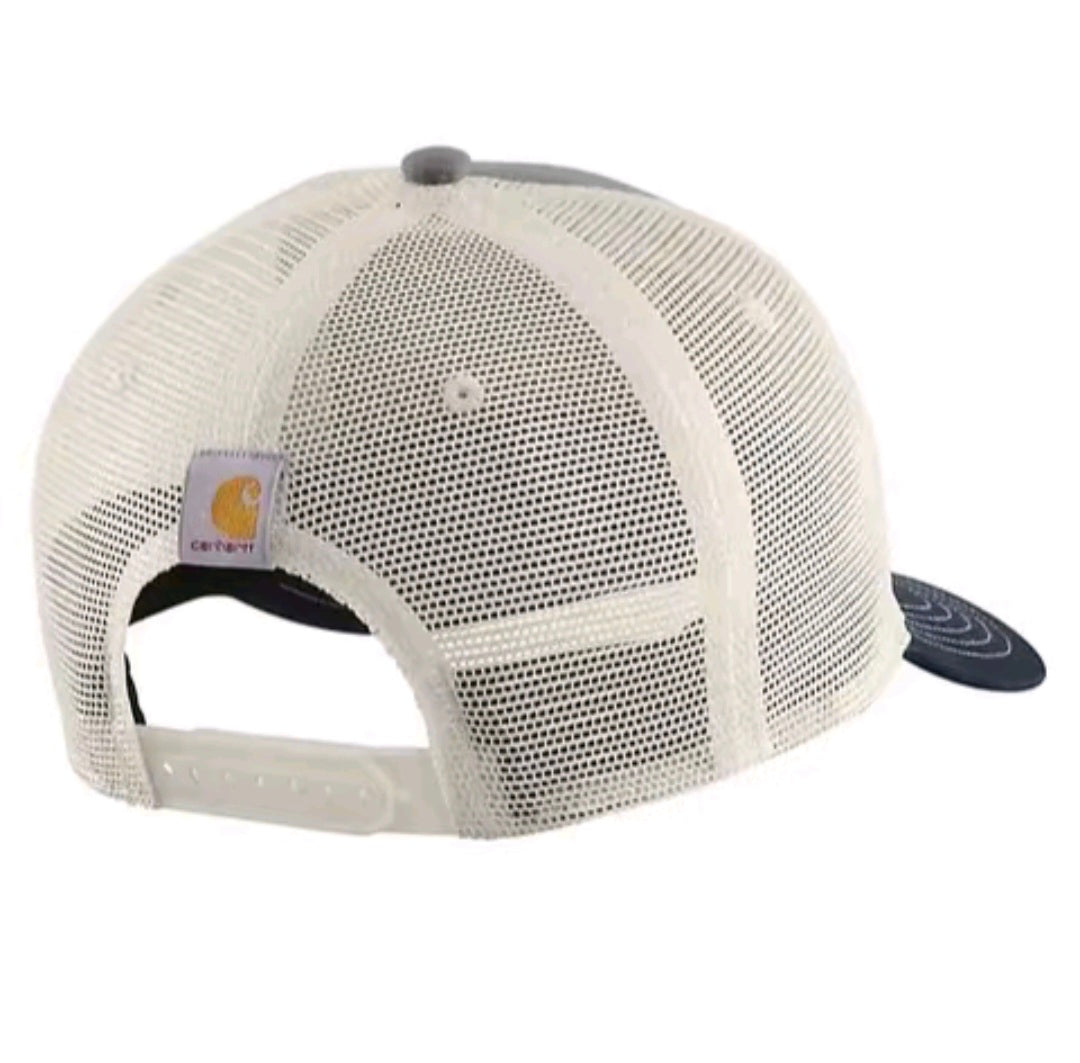 CARHARTT MONTANA CANVAS MESHBACK LONGHORN PATCH CAP (ASPHALT)