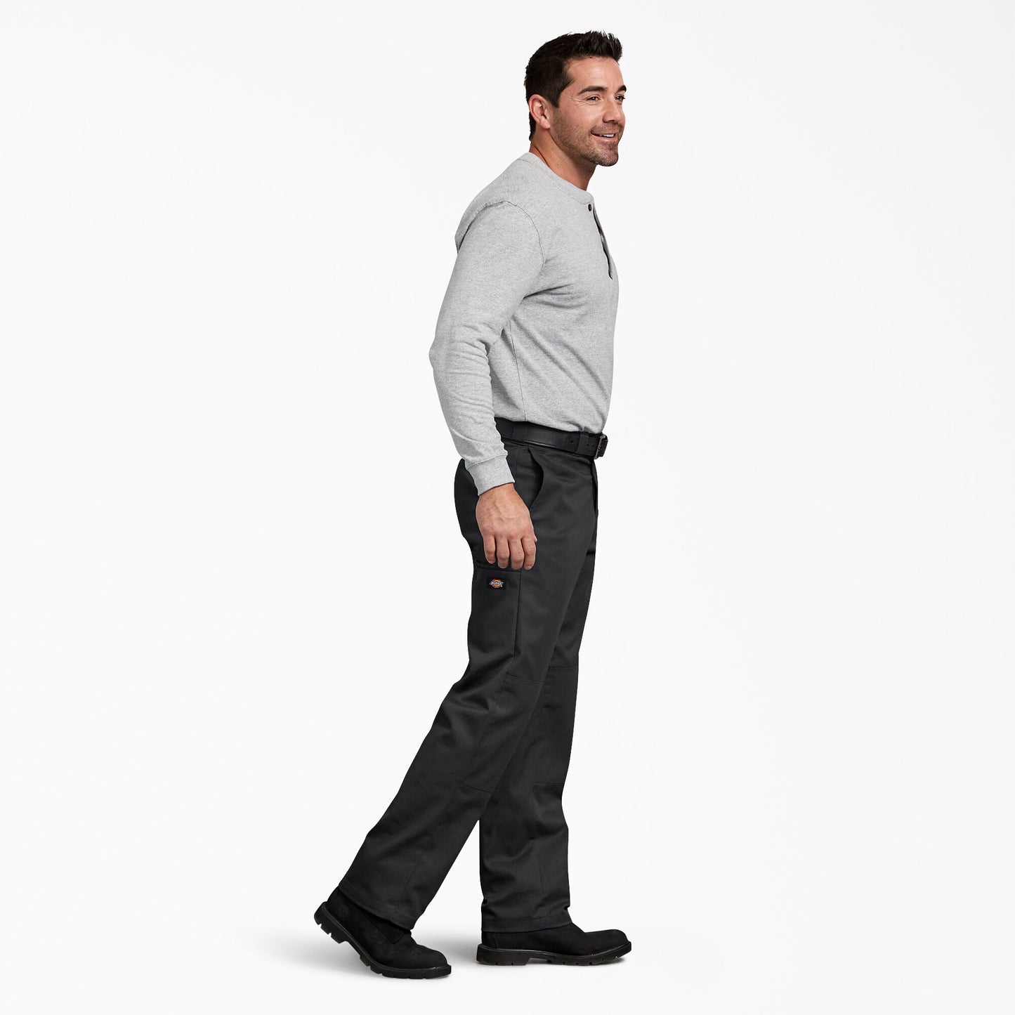 DICKIES FLEX REGULAR FIT DOUBLE KNEE WORK PANT (BLACK)