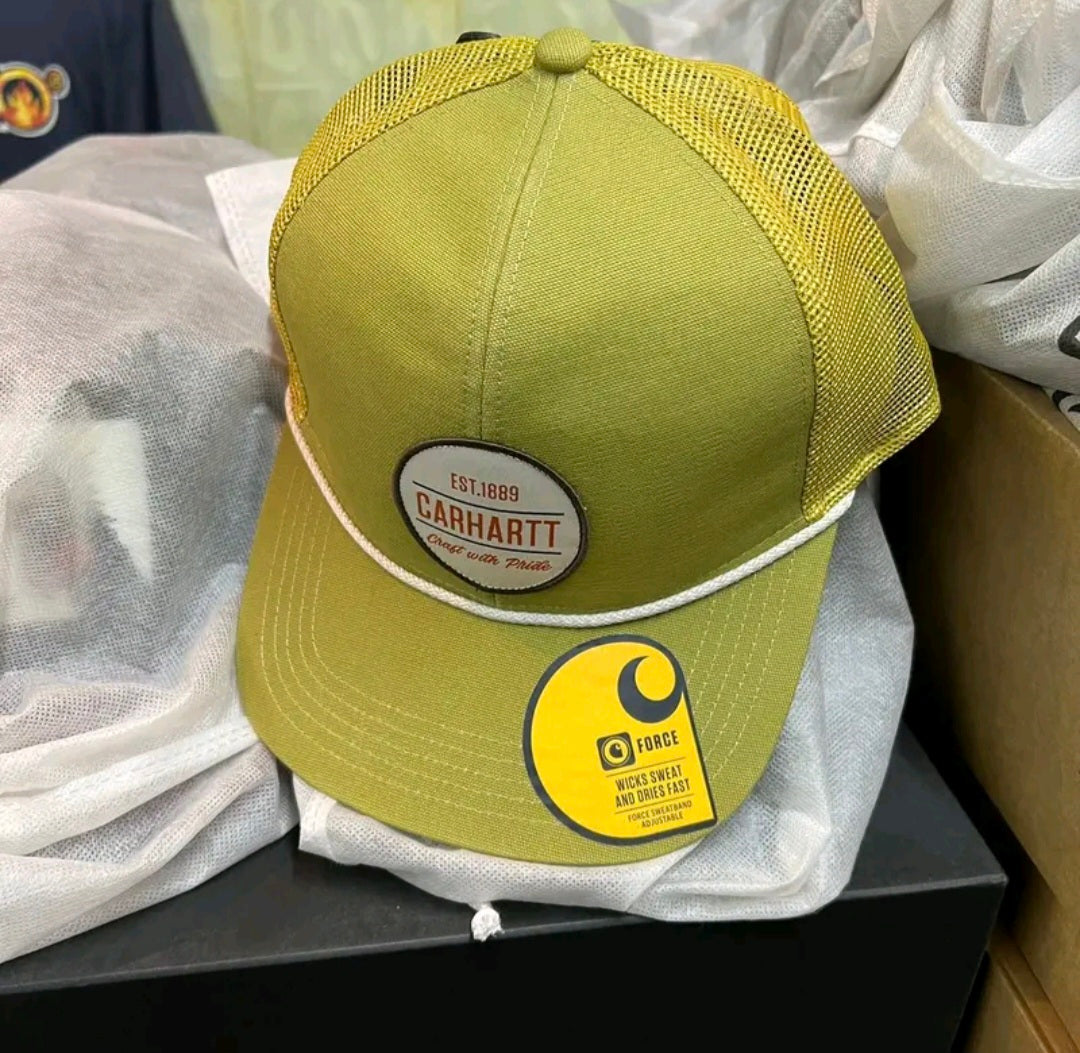 CARHARTT MESHBACK CRAFT PATCH CAP (TRUE OLIVE)