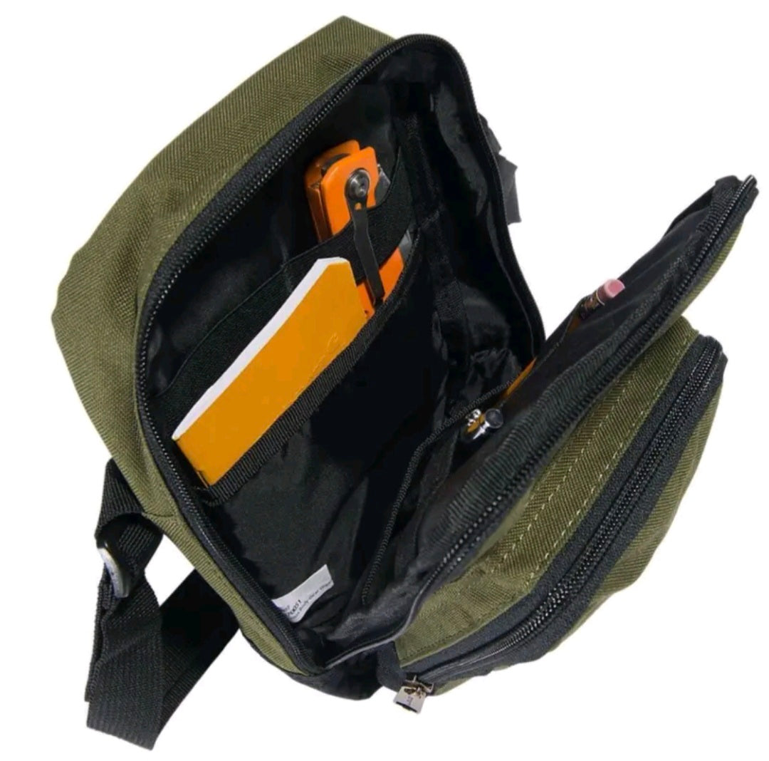 CARHARTT CROSSBODY ZIP BAG (BASIL)