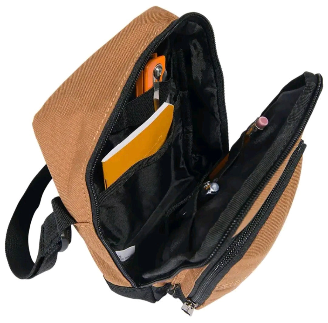 CARHARTT CROSSBODY ZIP BAG (BROWN)