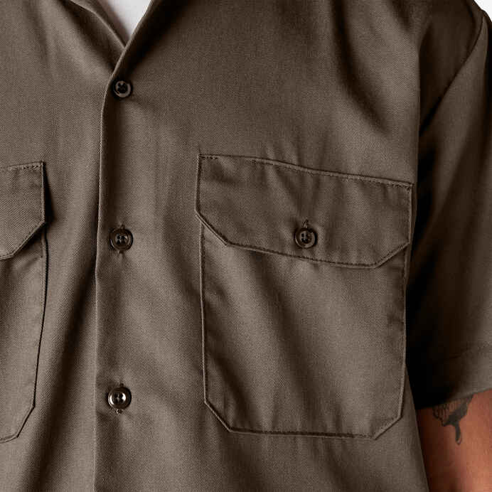 DICKIES SHORT SLEEVE WORKSHIRT (MUSHROOM)