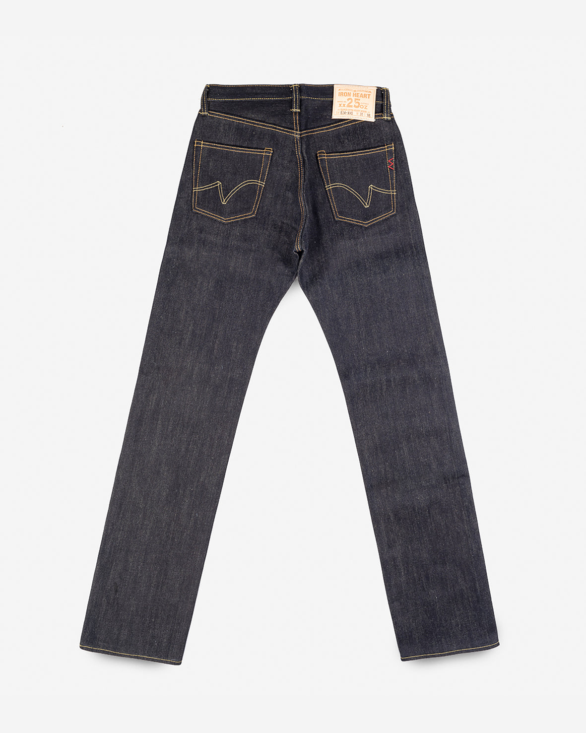 IRON HEART 634 - 250Z SELVEDGE DENIM
STRAIGHT CUT JEANS - INDIGO