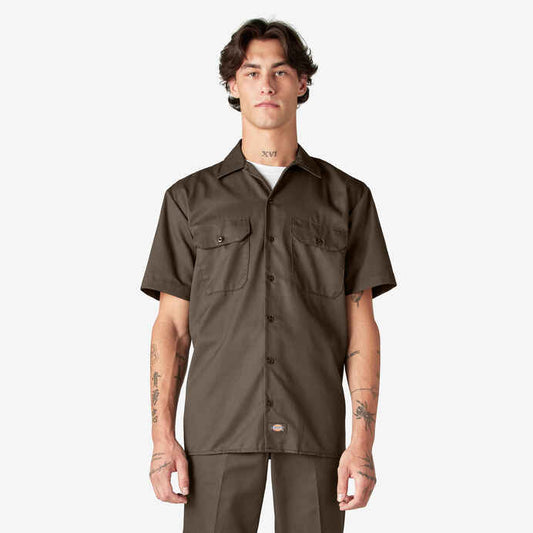 DICKIES SHORT SLEEVE WORKSHIRT (MUSHROOM)