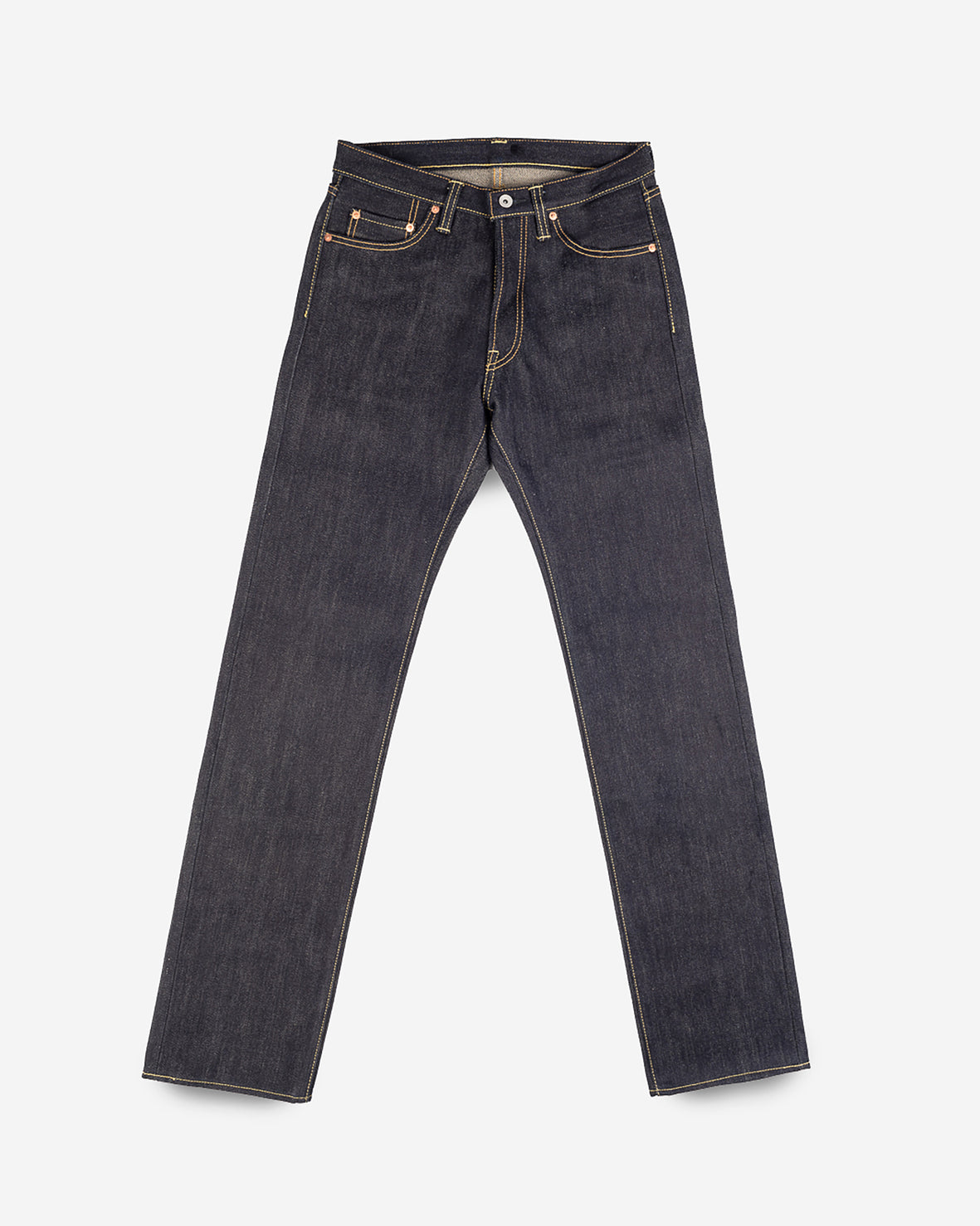 IRON HEART 634 - 250Z SELVEDGE DENIM
STRAIGHT CUT JEANS - INDIGO