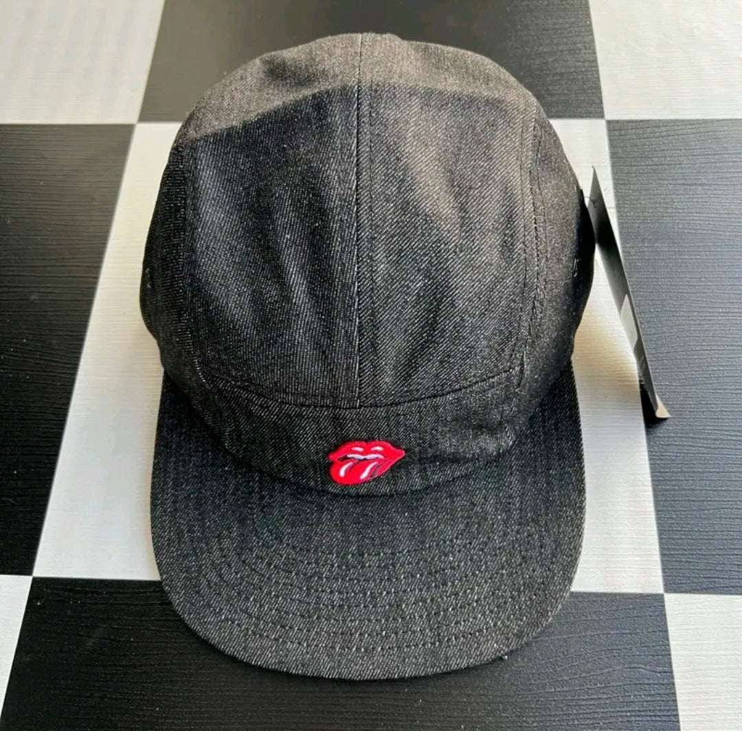 NIXON x THE ROLLING STONES STRAPBACK CAP, LIMITED EDITION (BLACK)