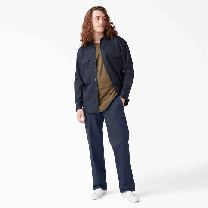 DICKIES 873 SLIM FIT WORK PANTS (DARK NAVY)