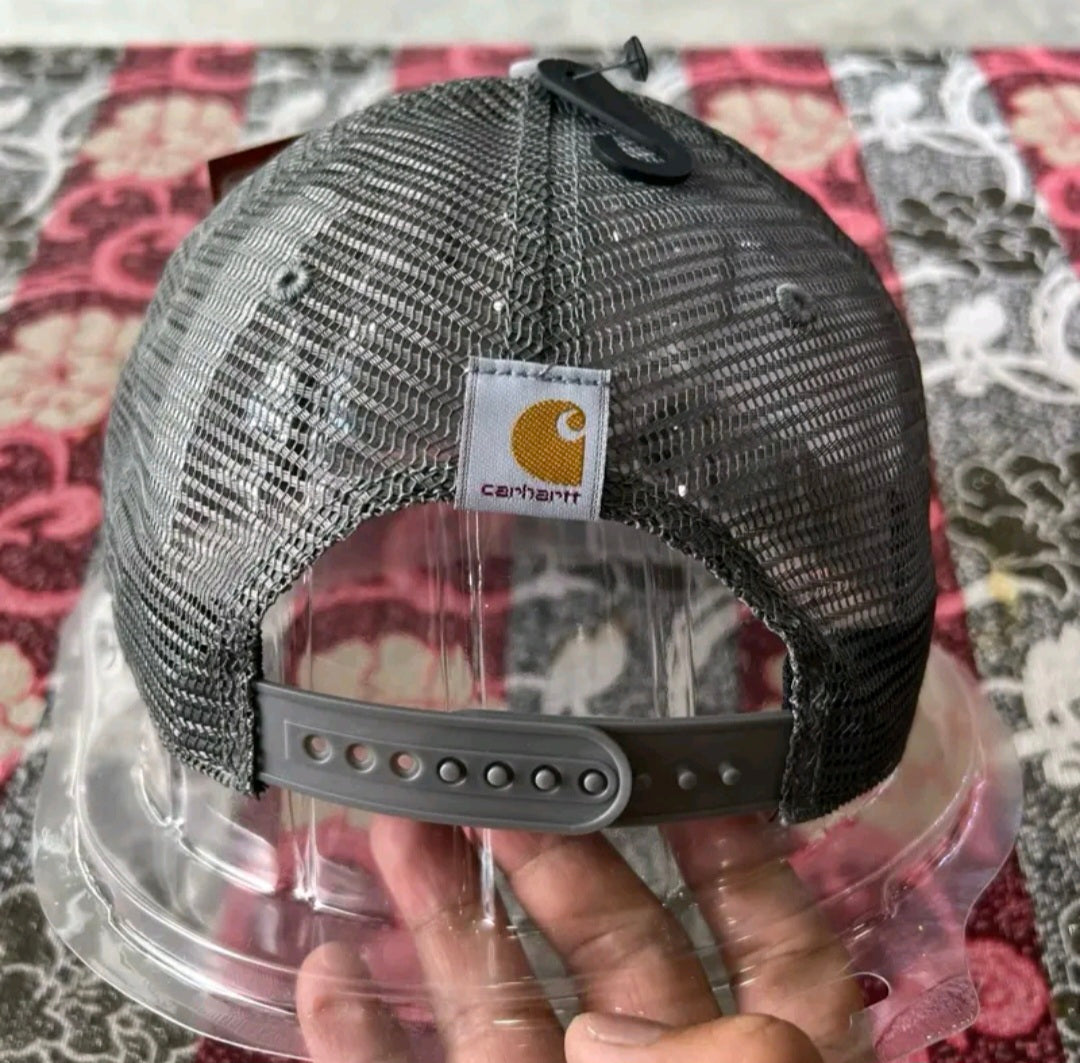 CARHARTT CANVAS MESHBACK 1889 PATCH CAP (ASPHALT)
