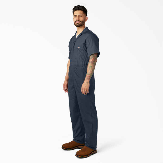 DICKIES SHORT SLEEVE COVERALLS (DARK NAVY)