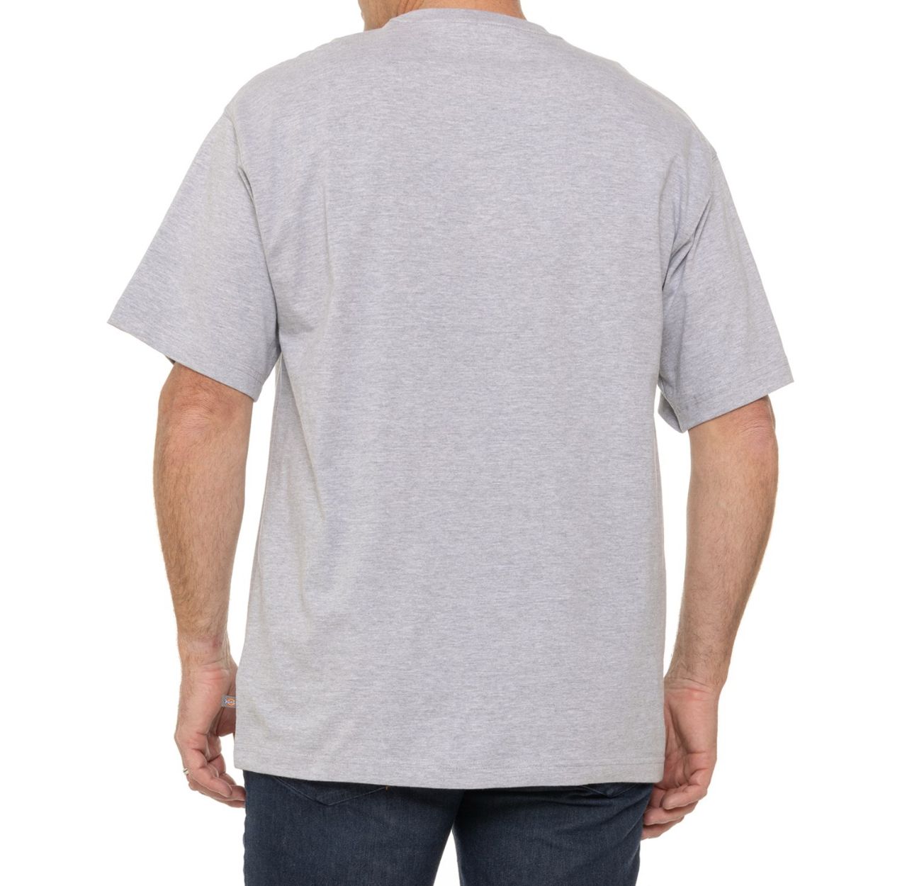 DICKIES POCKET LOGO T-SHIRT - SHORT SLEEVE (HEATHER GREY)