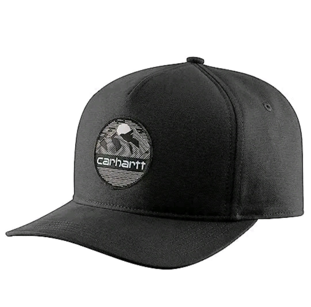 CARHARTT CANVAS MOUNTAIN PATCH CAP (BLACK)