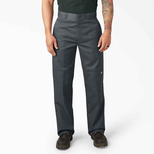 DICKIES LOOSE FIT DOUBLE KNEE WORK PANTS (CHARCOAL GREY)