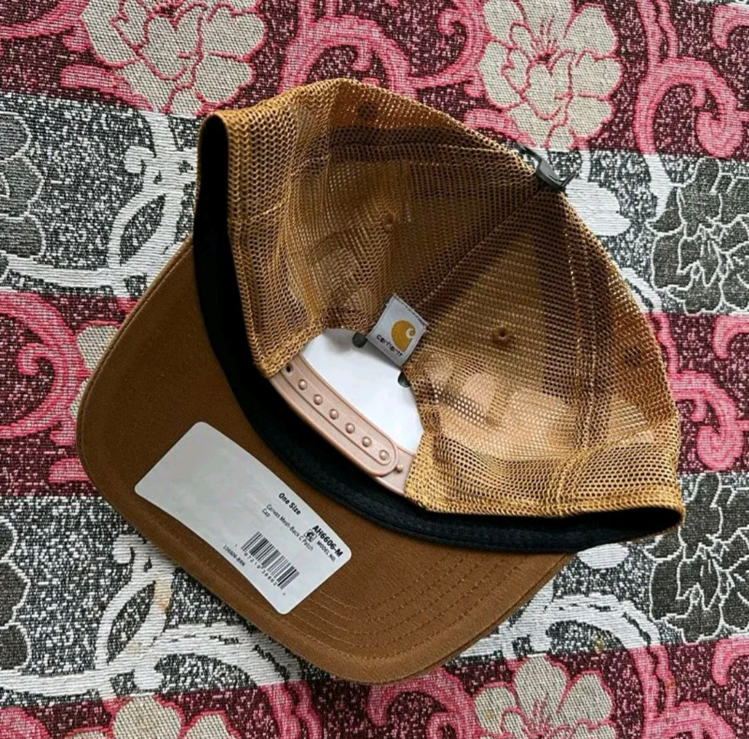 CARHARTT CANVAS MESHBACK C PATCH CAP (BROWN)